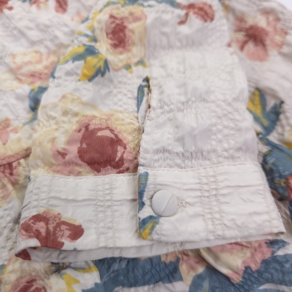 New Zara Floral Dress in Pastel Grey and Pink Sz S - Picture 13 of 14